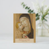 Sano di Pietro Tenderness Madonna und Kind CC1080 Postkarte (Stehend Vorderseite)