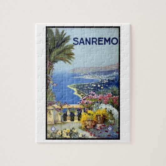 Sanremo, Italien, Italienische Riviera Puzzle (Vertikal)