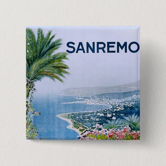 Sanremo, Italien Square Button (Vorderseite)