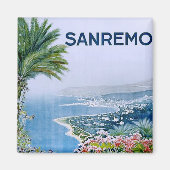Sanremo, Italien Square Magnet (Vorne)