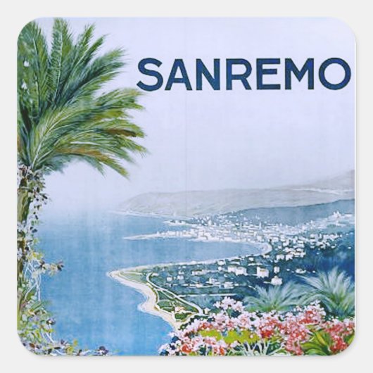 Sanremo, Italien Square Stickers (Vorderseite)