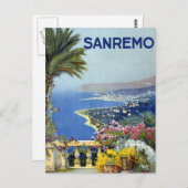 Sanremo Italien Vintag Postkarte (Vorne/Hinten)