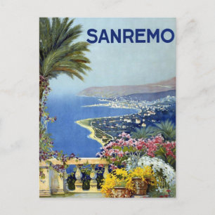 Sanremo Italien Vintage Postkarte