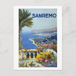 Sanremo Italien Vintage Postkarte