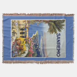 Sanremo Italien Vintage Reise Decke werfen