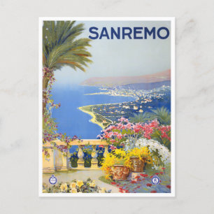 Sanremo Italien Vintage-Reise Postkarte