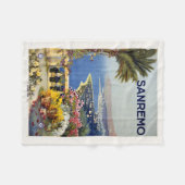 Sanremo Italien Vintage Reise Vlies Decke (Vorderseite (Horizontal))