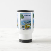 Sanremo, Italien Weiße Reise/Tasse des Pendelverke Reisebecher (Mittel)