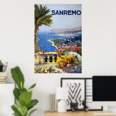 Sanremo Italy Travel Poster (Heimbüro)