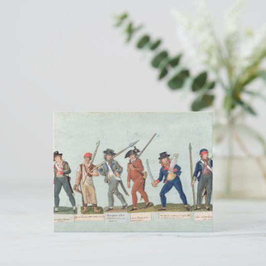 Sans Culotte Lighting his Pipe Postkarte (Stehend Vorderseite)