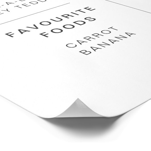 Sans Serif-Meilenstein-Poster mit Symbolen Poster (Ecke)