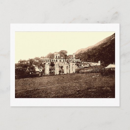 Sans Souci Palace, Milot, Haiti, Vintage Postkarte (Vorderseite)