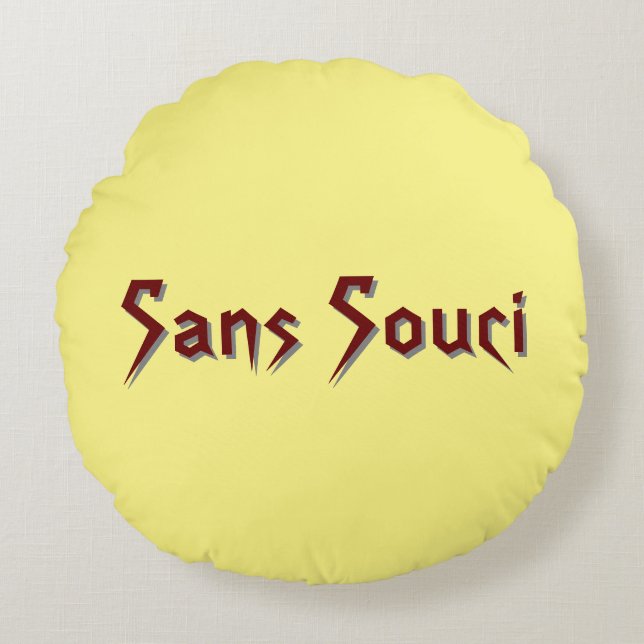 Sans Souci Round Pillow Rundes Kissen (Vorderseite)