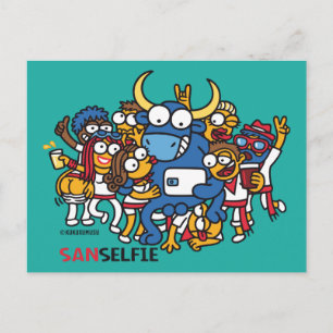 Sanselfie Postkarte