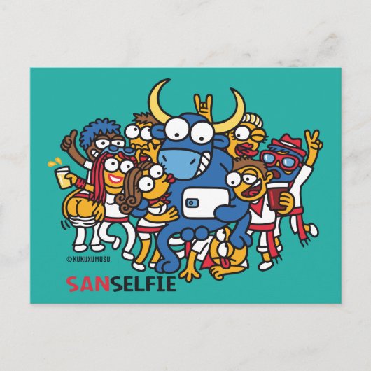 Sanselfie Postkarte (Vorderseite)