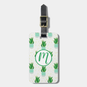 Sansevieria Schlange Pflanze drucken Gepäckanhänger