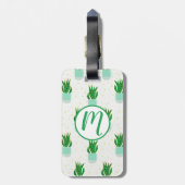 Sansevieria Schlange Pflanze drucken Gepäckanhänger (Rückseite vertikal)