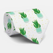 Sansevieria Schlange Pflanze drucken Krawatte (Gerollt)