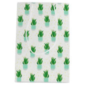 Sansevieria Schlange Pflanze drucken Mittlere Geschenktüte (Rückseite)