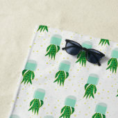 Sansevieria Schlange Pflanze drucken Strandtuch (Beispiel)