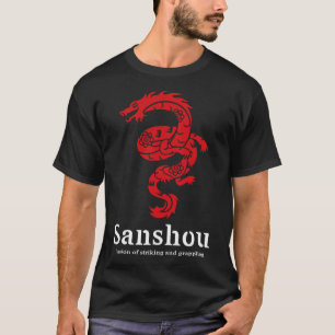 Sanshou-Drache Sanda chinesisches Boxen Kampfsport T-Shirt