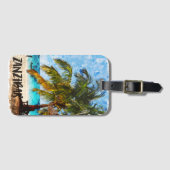 Sansibar Africa Tropical Beach Travel Gepäckanhänger (Vorderseite (Horizontal))