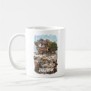 Sansibar Africa Watercolor Kaffeetasse