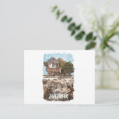 Sansibar Africa Watercolor Postkarte (Stehend Vorderseite)