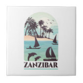 Sansibar Afrika Vintag Fliese (Vorderseite)