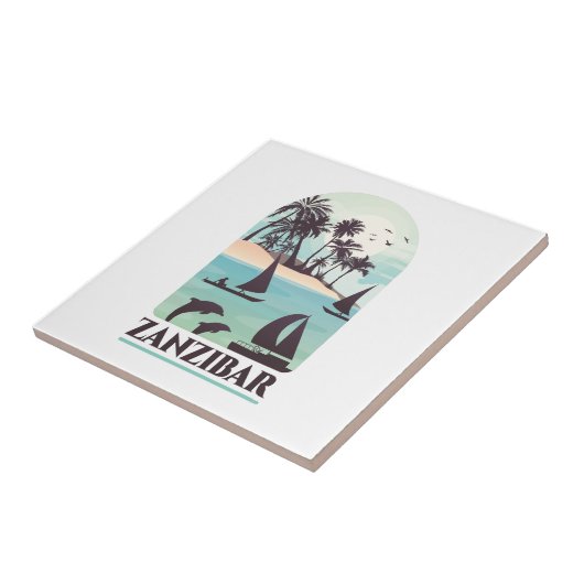 Sansibar Afrika Vintag Fliese (Seite)