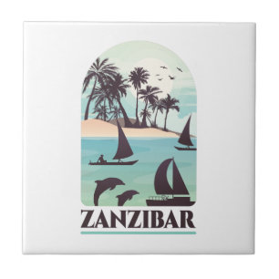Sansibar Afrika Vintage Fliese