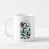 Sansibar Afrika Vintage Magnetkarte Kaffeetasse (Links)