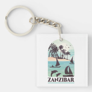 Sansibar Afrika Vintage Schlüsselanhänger