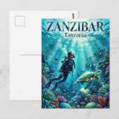 Sansibar-Archipel Tansania Postkarte (Vorne/Hinten)