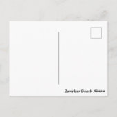 Sansibar Beach Palm Trees , Africa Postcard Postkarte (Rückseite)