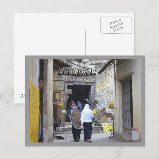 Sansibar Postkarte (Vorne/Hinten)