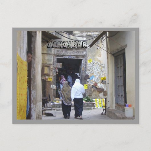 Sansibar Postkarte (Vorderseite)