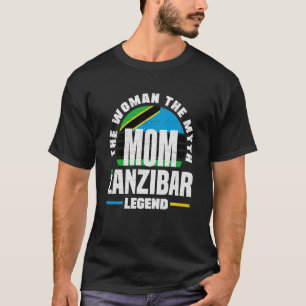Sansibar Sansibarer Sansibar-Flagge Muttertag T-Shirt