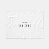 Sansibar Tansania Fleecedecke (Vorderseite (Horizontal))