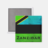 Sansibar, Tansania (Indischer Ozean) Magnet (Vorderseite/Rückseite)