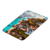 Sansibar Tansania Ocean View Travel Magnet (Linke Seite)
