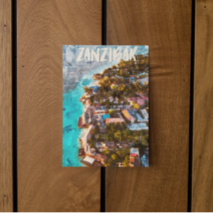 Sansibar Tansania Ocean View Travel Postkarte