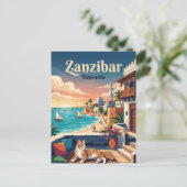 Sansibar Tansania Postkarte (Stehend Vorderseite)