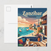 Sansibar Tansania Postkarte (Vorne/Hinten)
