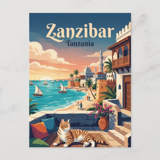 Sansibar Tansania Postkarte (Vorderseite)