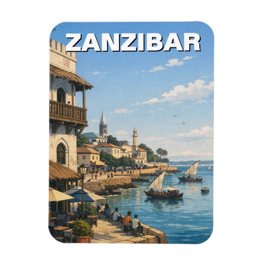 Sansibar Tansania Reise Magnet (Vertikal)