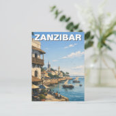 Sansibar Tansania Reise Postkarte (Stehend Vorderseite)