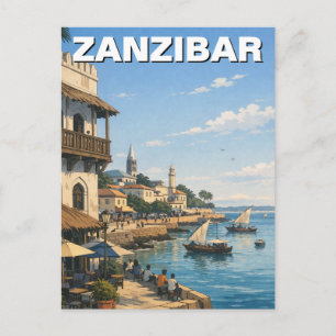 Sansibar Tansania Reise Postkarte