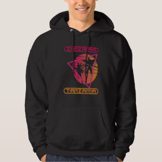 Sansibar Tansania Retro Palme Ozean Urlaub S Hoodie