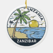 Sansibar Tansania Vintag Keramik Ornament (Hinten)